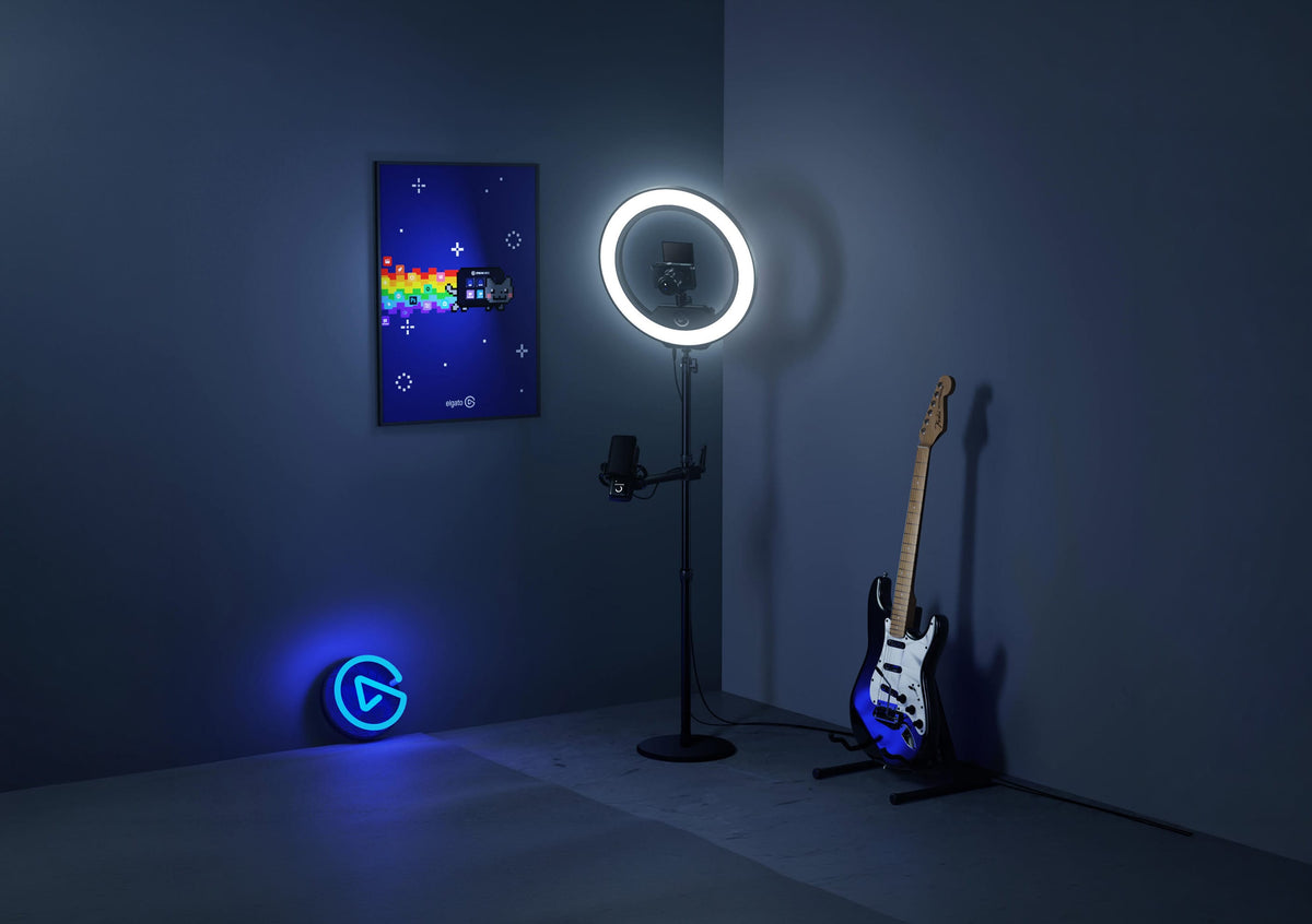 Iluminación Elgato Solid Arm Holding Arm Padded Clamp; Easy Mounting and Adjusting of Lights