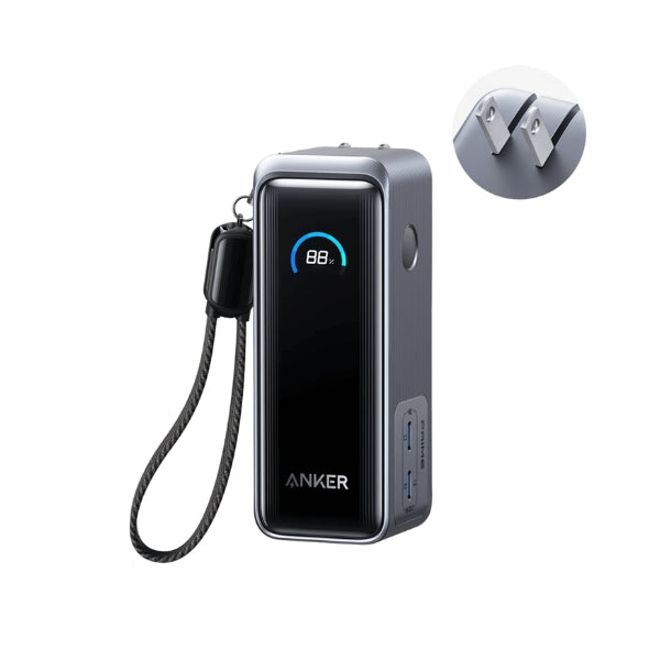 Power-Bank-Anker-Fusion-65W-con-Cable-USB-C-Integrado-y-Pantalla-LED
