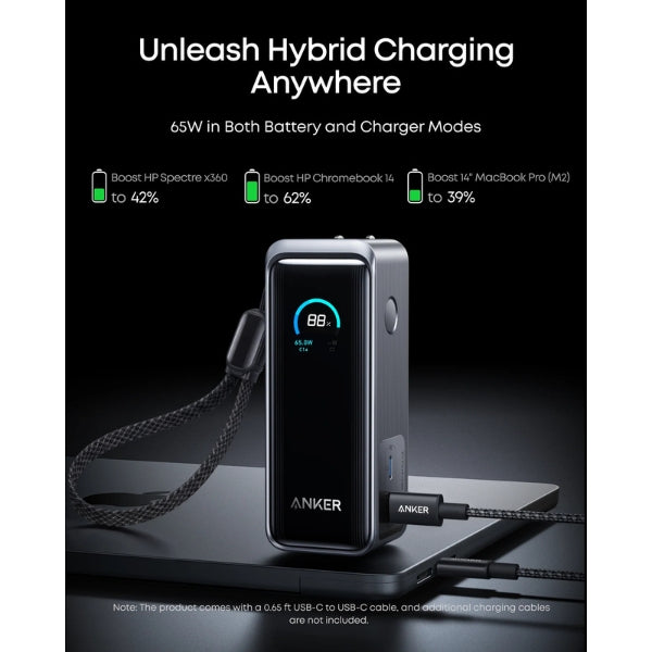 Power-Bank-Anker-Fusion-65W-con-Cable-USB-C-Integrado-y-Pantalla-LED