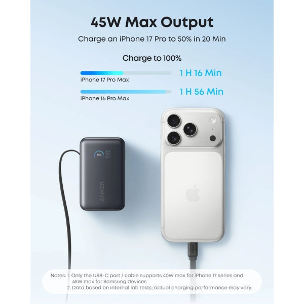 Power-Bank-Anker-Nano-10K-45W-USB-C-Retráctil