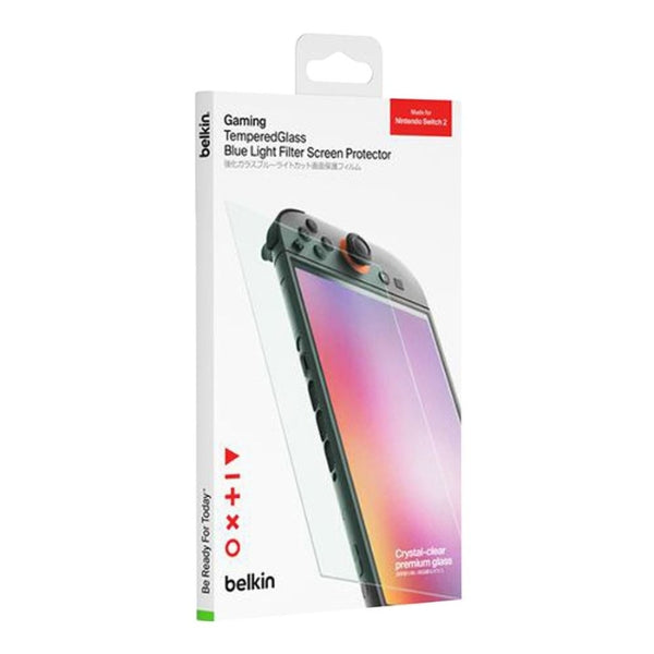 Protector de Pantalla de Vidrio Templado con Filtro de Luz Azul para Nintendo Switch 2 - ENA005FQ - Transparente