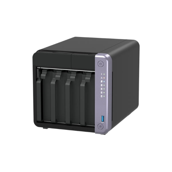 NAS - QNAP - TS-432X-4G - 4 Bahías SATA - 4GB DDR4 - 10GbE SFP+ - 2.5GbE - Torre - Vista