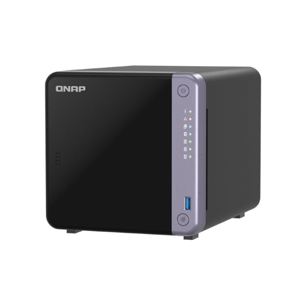 NAS - QNAP - TS-432X-4G - 4 Bahías SATA - 4GB DDR4 - 10GbE SFP+ - 2.5GbE - Torre - Vista
