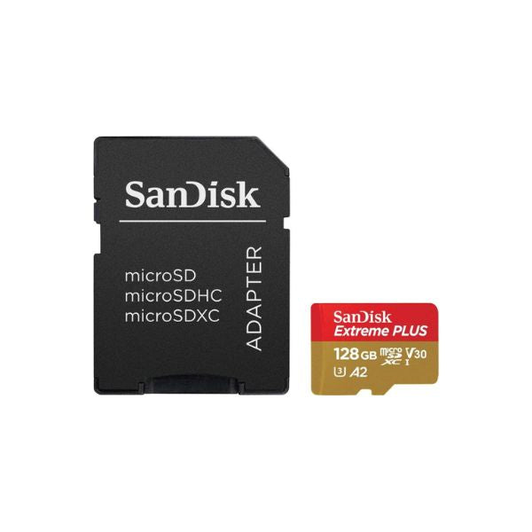 Sandisk-Extreme-Plus-128Gb-MicrosdCard-adaptador-SDSQXBZ-front
