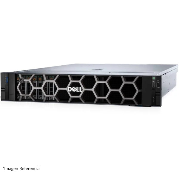 Servidor - Dell - PowerEdge R360 - Intel Xeon 6C - 32GB DDR5 ECC - 2TB HDD - 1U Rack - Redundante PSU- front