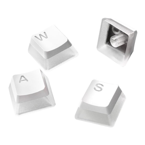 Keycaps - Gaming - SteelSeries - PRISMCAPS - White - Standard - Doubleshot - PBT - 104 - Piezas - RGB - Mechanical - Keyboards - 60203 - Blanco
