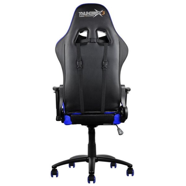 Silla Aerocool Gaming ThunderX3 TGC12 Ergonómica Reclinable con Soporte Lumbar y Cervical – NegroAzul