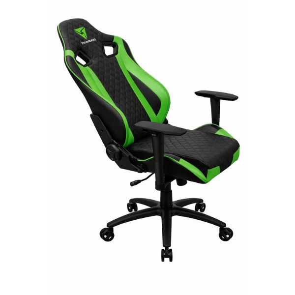 Silla Aerocool Gaming ThunderX3 TGC12 Ergonómica Reclinable con Soporte Lumbar y Cervical – Negro y Verde