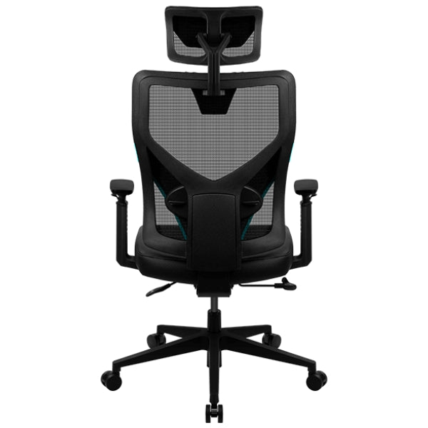 Silla - Gaming - AeroCool - YAMA1 - Ergonomica - Multibloqueo - Reposabrazos Ajustables - Malla y Cuero Sintético - NegroRojo