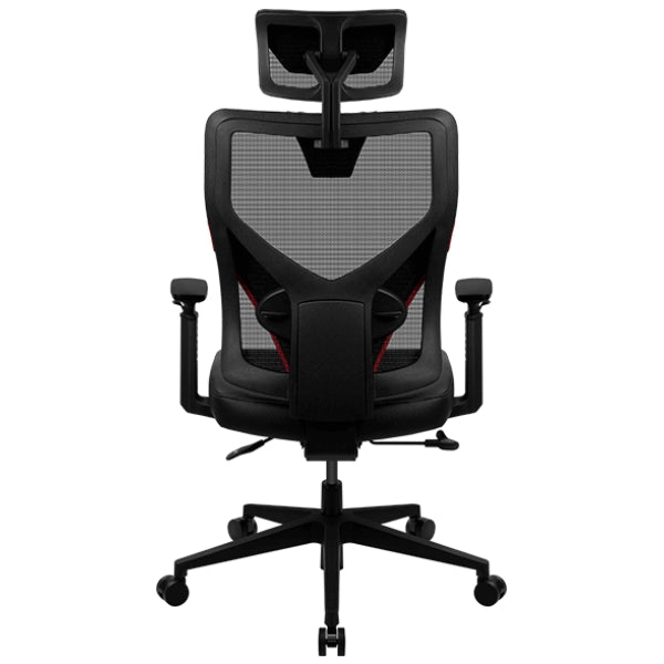 Silla Gaming AeroCool Yama1 Ergonómica con Mecanismo Multibloqueo y Reposabrazos Ajustables - YAMA1 - Negro/Rojo