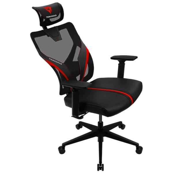 Silla Gaming AeroCool Yama1 Ergonómica con Mecanismo Multibloqueo y Reposabrazos Ajustables - YAMA1 - Negro/Rojo