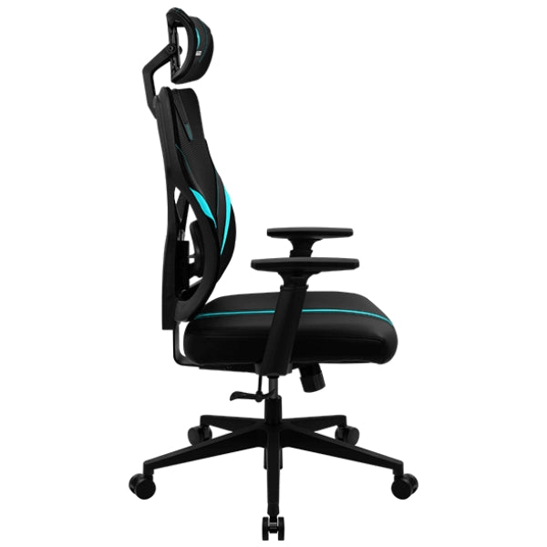 Silla - Gaming - AeroCool - YAMA1 - Ergonomica - Multibloqueo - Reposabrazos Ajustables - Malla y Cuero Sintético - NegroRojo