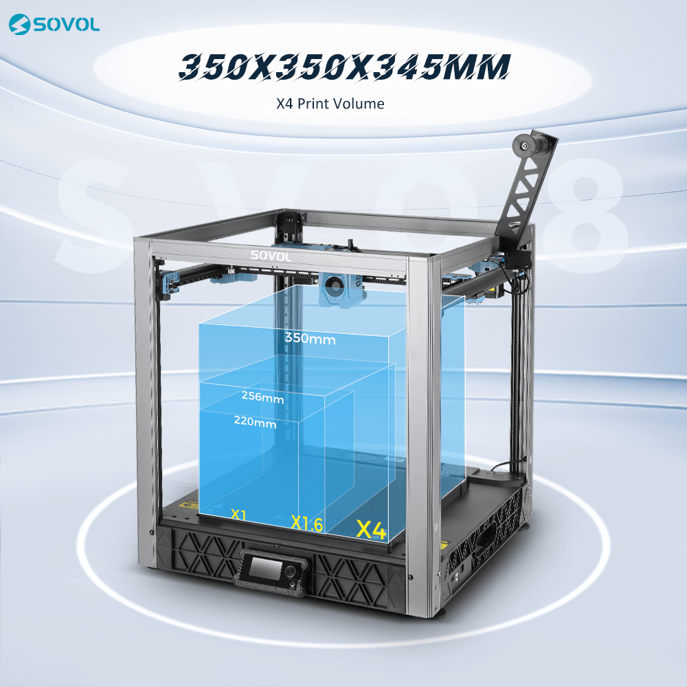 Impresora 3D Sovol SV08 Core-XY Volumen 350x350x345 mm — vista 4