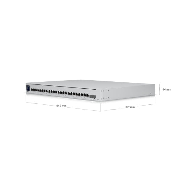 Switch-Ubiquiti-UniFi-Enterprise-24-Puertos-Gigabit-y-2,5G-con-PoE+-10G-SFP+-L3-Rack-1U