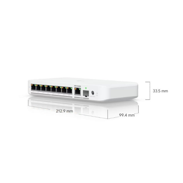 Switching-Ubiquiti-Switch-Flex-2,5G-PoE-8-Puertos-PoE++-Gestionado