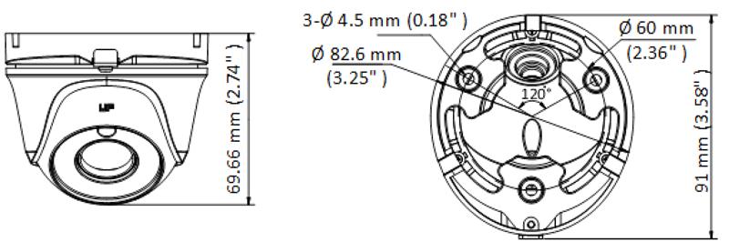 Cámara de Seguridad HiLook by Hikvision - Turret TURBOHD 5 Megapíxel - 85° de Visión - Lente 2.8 mm - Exterior IP66 - TH