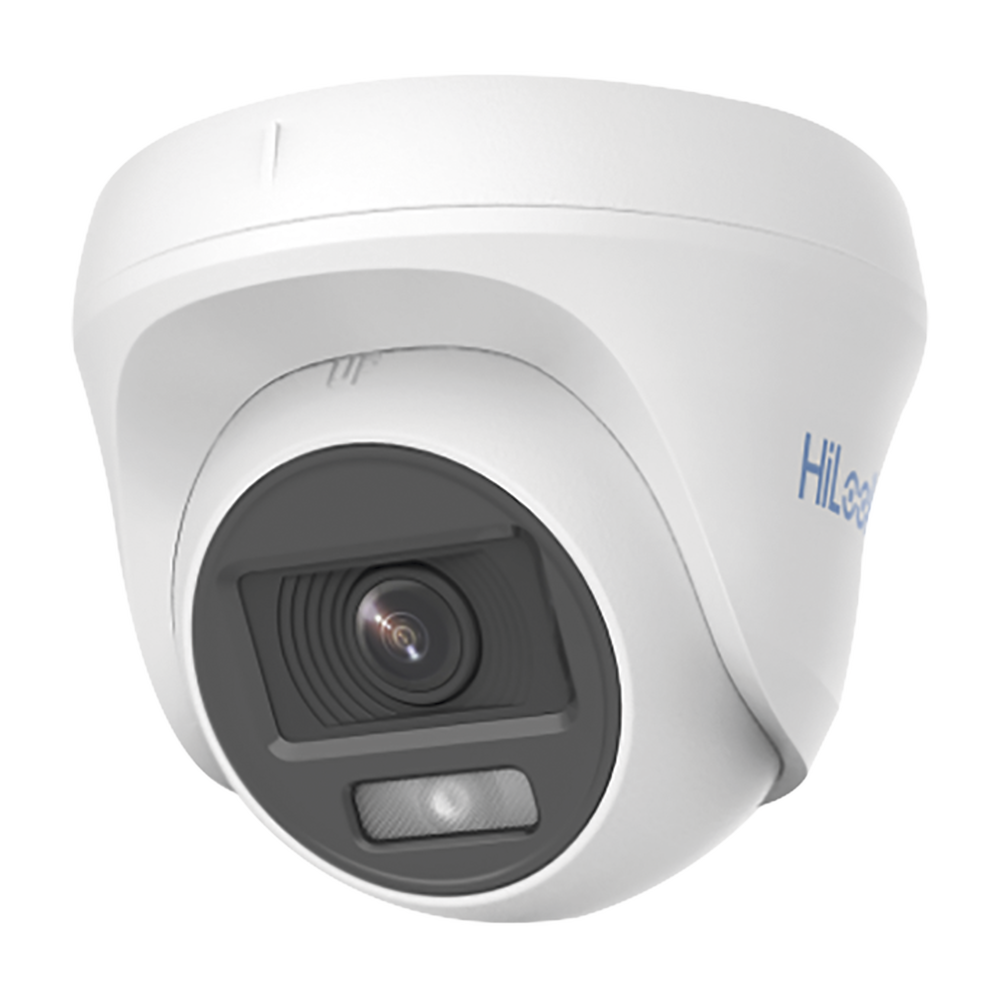Cámara de Seguridad HiLook by Hikvision - Turret TURBOHD 1080p - Imagen a Color 24 - 7 - Lente 2.8 mm - THC-T129-P