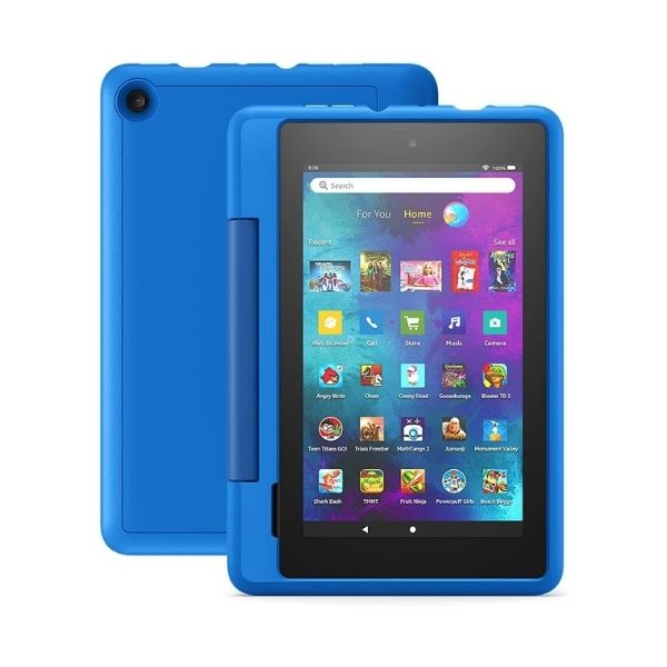 Tablet Fire 7 Kids Pro +6 años Pantalla 7" Procesador 1.3 GHz Memoria Ram 1GB Interna 16GB Hasta 512GB Color Azul