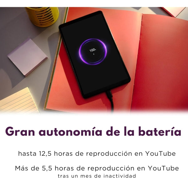 Tablet Lenovo Tab One 8.7 HD - MediaTek Helio G85 - 4GB RAM - 64GB - Estuche Folio Incluido
