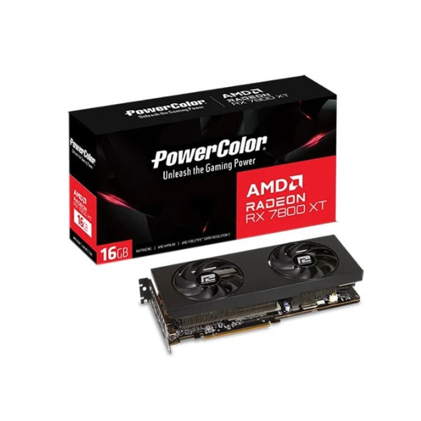 Tarjeta-Gráfica-PowerColor-AMD-Radeon-RX-7800-XT-Dual-Fan-16GB-GDDR6-PCIe-4,0