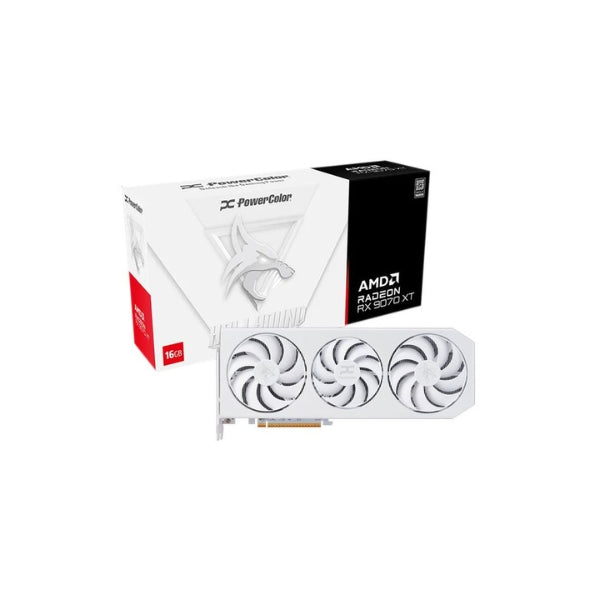Tarjeta-Gráfica-PowerColor-AMD-Radeon-RX-9070-XT-Hellhound-Spectral-White-Overclocked-Triple-Fan-16GB-GDDR6-PCIe-5,0