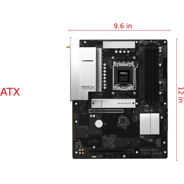 Tarjeta-Madre-ASRock-B850-Rock-WiFi-7-Socket-AM5-DDR5-8000MHz-PCIe-5.0-ATX-90-MXBU20-A0UAYZ-vista_2