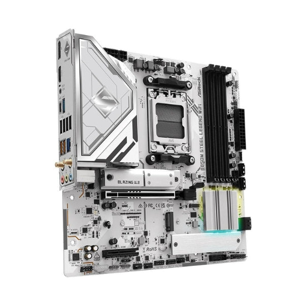 Tarjeta-Madre-ASRock-B850M-Steel-Legend-WiFi-B850-Socket-AMD-AM5-DDR5-Micro-ATX