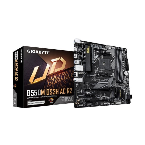 Tarjeta-Madre-GIGABYTE-B550M-DS3H-AC-R2-Socket-AM4-DDR4-Micro-ATX