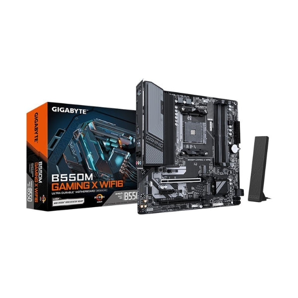 Tarjeta Madre GIGABYTE B550M GAMING X WIFI6 Socket AMD AM4 DDR4 microA