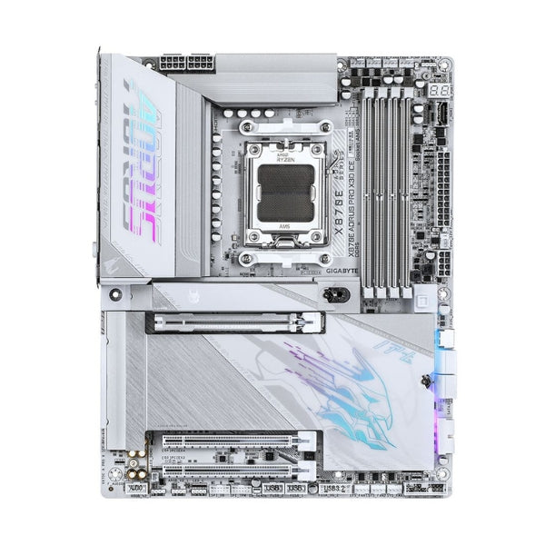 Tarjeta-Madre-GIGABYTE-X870E-AORUS-PRO-X3D-ICE-Socket-AMD-AM5-DDR5-ATX
