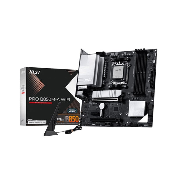 Tarjeta-Madre-MSI-B850M-A-PRO-WIFI-Socket-AMD-AM5-DDR5-Micro-ATX