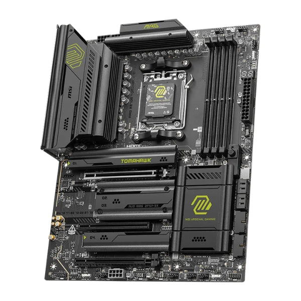 Tarjeta - Madre - MSI - MAG - X870E - TOMAHAWK - WIFI - AM5 - AMD - X870E - DDR5 - 8400MTs - PCIe - 5.0 - WiFi - 7 - Negro-diagonal2