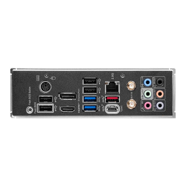 Tarjeta - Madre - MSI - Z790 - GAMING - PLUS - WIFI - LGA1700 - Intel - Z790 - DDR5 - 7200MHz - PCIe - 5.0 - WiFi - 6E - Negro-puertos