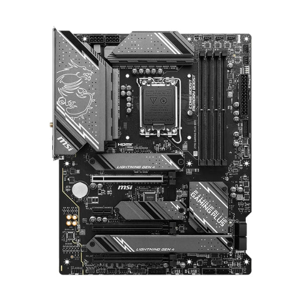 Tarjeta - Madre - MSI - Z790 - GAMING - PLUS - WIFI - LGA1700 - Intel - Z790 - DDR5 - 7200MHz - PCIe - 5.0 - WiFi - 6E - Negro-front