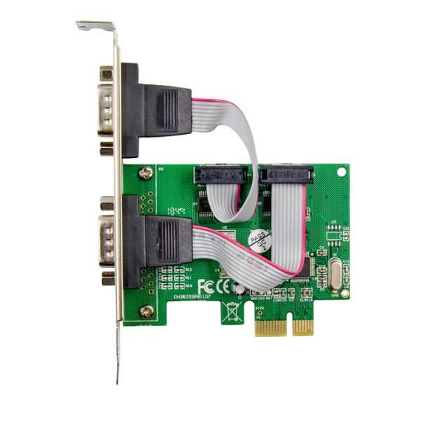 Tarjeta-PCI-Express-X-MediaX1-rev1-2-Port-DB9-RS232-front