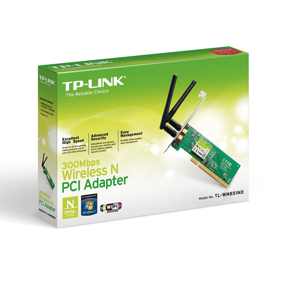 Tarjeta-de-Red-Tp-Link-TL-WN851ND-Adaptador-PCI-inalambrico-300Mbps-box