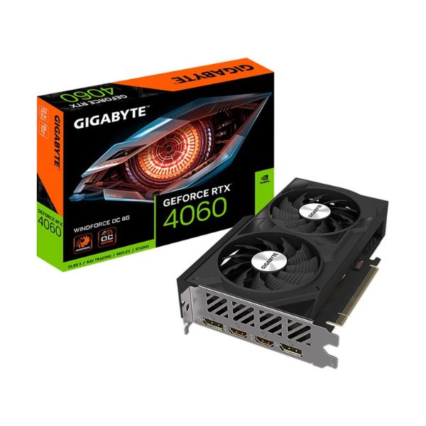 Tarjeta gráfica GIGABYTE NVIDIA GeForce RTX 4060 WINDFORCE OC 8GB GD