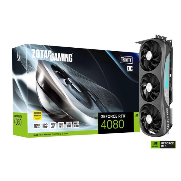 Tarjeta gráfica ZOTAC Gaming GeForce RTX 4080 16GB GDDR6X PCIe HDMI/DP