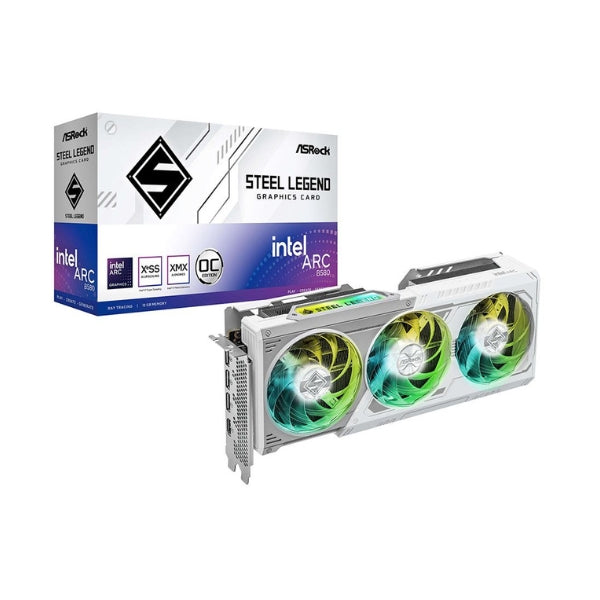 Tarjeta-gráfica-ASRock-Intel-Arc-B580-Steel-Legend-Overclocked-Triple-Fan-12GB-GDDR6