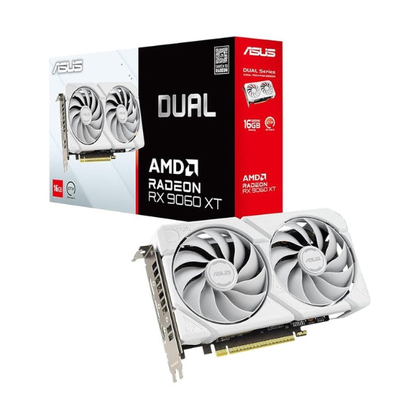 Tarjeta-gráfica-ASUS-AMD-Radeon-RX-9060-XT-Dual-White-Edition-Dual-Fan-16GB-GDDR6