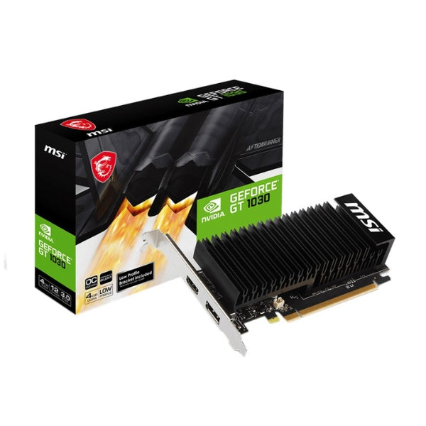 Tarjeta gráfica MSI NVIDIA GeForce GT 1030 4GHD4 Low Profile Overclock