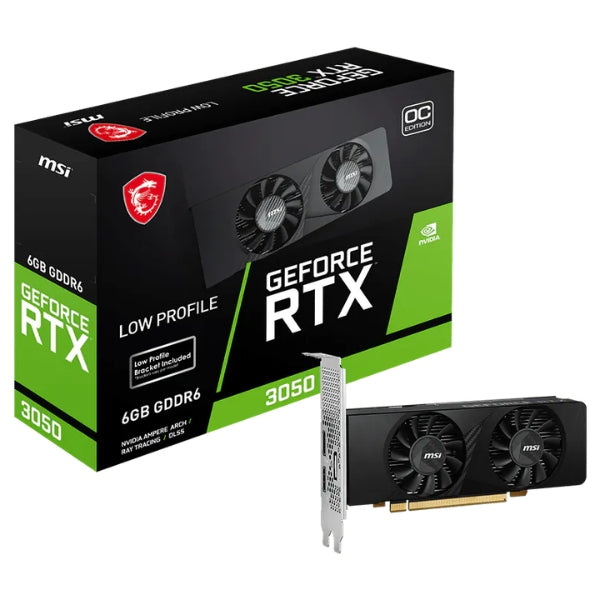 Tarjeta gráfica MSI NVIDIA GeForce RTX 3050 6GB GDDR6 96-bit - GeForce RTX 3050 LP 6G OC