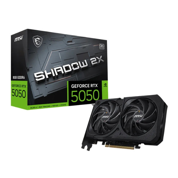 Tarjeta gráfica MSI NVIDIA GeForce RTX 5050 8GB GDDR6 128-bit - GeForce RTX 5050 8G SHADOW 2X OC
