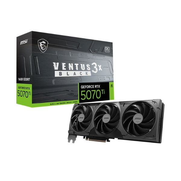 Tarjeta-gráfica-MSI-NVIDIA-GeForce-RTX-5070-Ti-VENTUS-3X-BLACK-OC-Triple-Fan-16GB-GDDR7