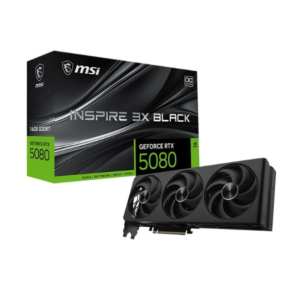 Tarjeta-gráfica-MSI-NVIDIA-GeForce-RTX-5080-INSPIRE-3X-Black-OC-Triple-Fan-16GB-GDDR7