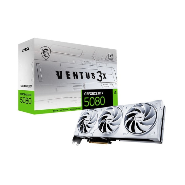 Tarjeta-gráfica-MSI-NVIDIA-GeForce-RTX-5080-VENTUS-3X-White-OC-Triple-Fan-16GB-GDDR7