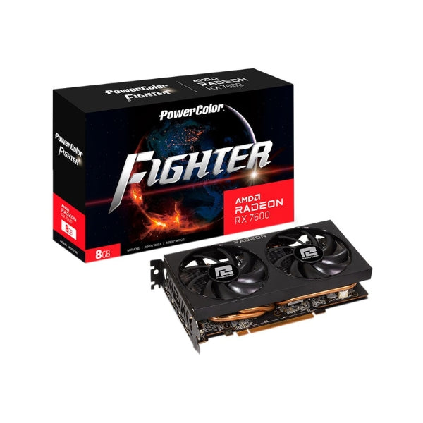 Tarjeta-gráfica-PowerColor-AMD-Radeon-RX-7600-Fighter-Dual-Fan-8GB-GDDR6