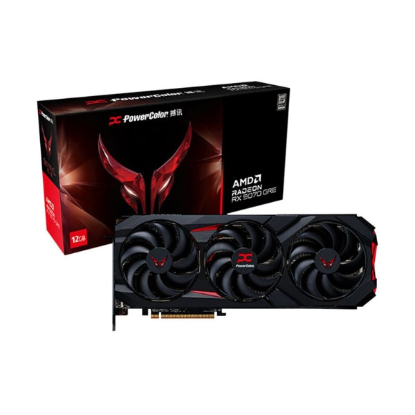 Tarjeta-gráfica-PowerColor-AMD-Radeon-RX-9070-GRE-Red-Devil-OC-Triple-Fan-12GB-GDDR6