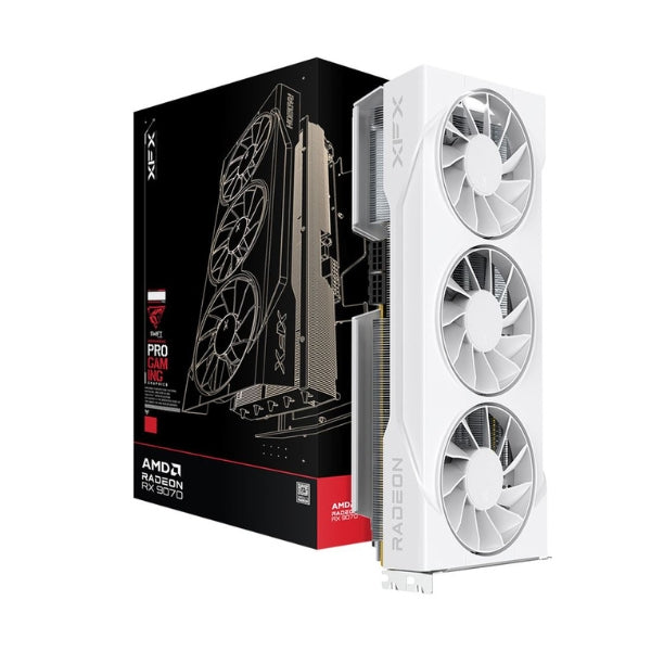 Tarjeta-gráfica-XFX-AMD-Radeon-RX-9070-GRE-Swift-White-Triple-Fan-12GB-GDDR6
