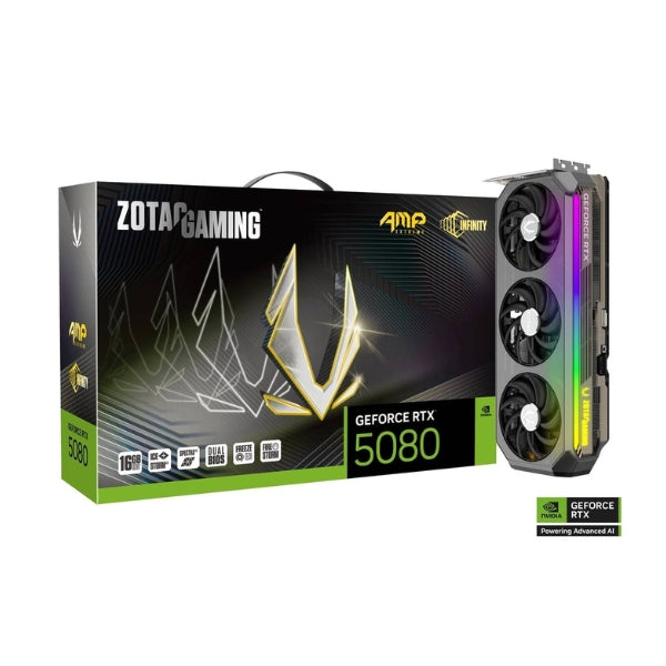 Targeta Infinity Tarjeta gráfica ZOTAC NVIDIA GeForce RTX 5080 AMP Extreme Infinity Tri